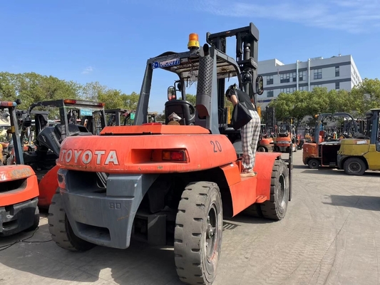 Хорошая производительность Япония Оригинальный Toyota FD80 8тонный дизельный погрузчик для склада