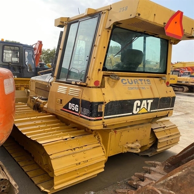 Использованный оригинальный японский бульдозер CAT D5G с двигателем Cat мощностью 67 kW и оригинальным двигателем