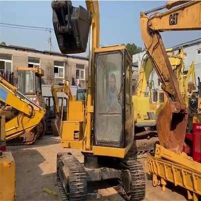 40кв. Подержанный мини-экскаватор Caterpillar Эксплуатационный экскаватор E70B в оригинальном цвете