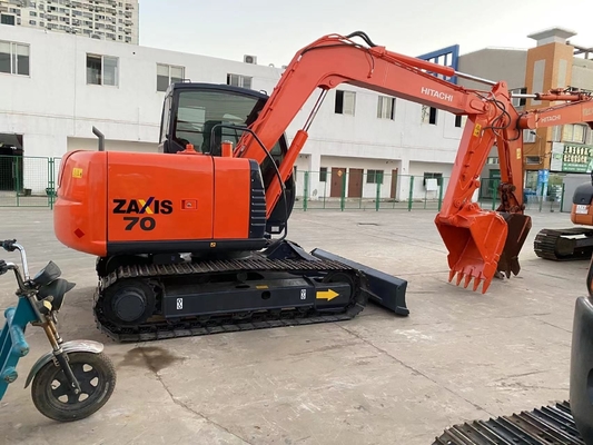 Хитачи ZX70 Использованный экскаватор с низким рабочим временем и хорошей производительностью