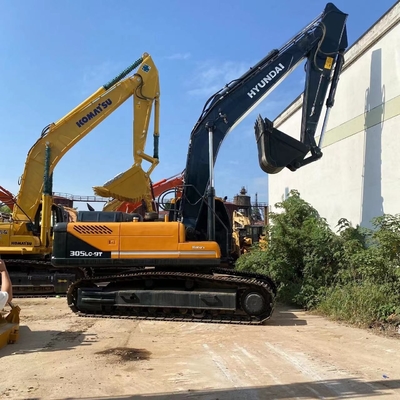 Подержанный Hyundai 305lc-9t экскаватор Тяжелый полётные машины Земля движущая копальница