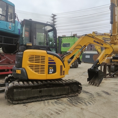 Японский Komatsu PC55MR 5,5-тонный мини экскаватор с оригинальным гидравлическим насосом