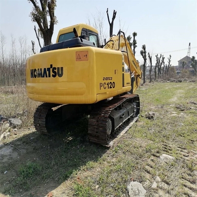 90% Япония Оригинальный экскаватор Komatsu PC120 с оригинальным двигателем и гидроцилиндром