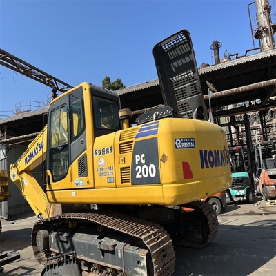 Использованный экскаватор Komatsu PC200 с гидравлическим копателем с низким рабочим временем 0-2000