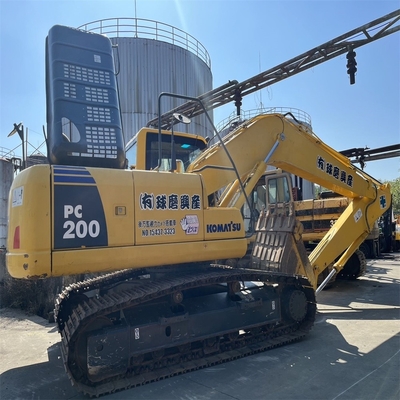 Использованный экскаватор Komatsu PC200 с гидравлическим копателем с низким рабочим временем 0-2000