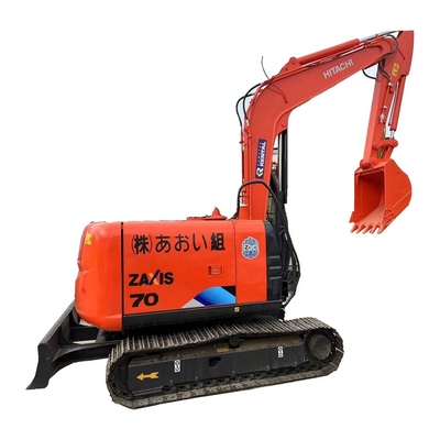 Подержанный экскаватор HITACHI ZX70 с строительной машиной в отличном состоянии