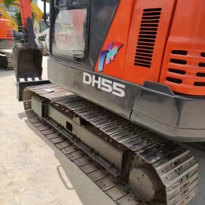 Двигающийся тип ползучий гидравлический экскаватор Doosan DH55 Хорошая производительность использованный экскаватор