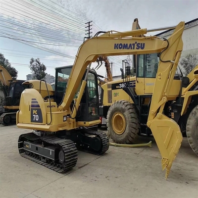 Японский производитель Komatsu Использованный экскаватор 7 тонн Komatsu PC70 Экскаваторная машина Вес 7000 кг