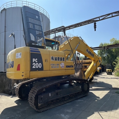 20000 кг масса машины хорошо обслуживаемый экскаватор Komatsu PC200 с оригинальной краской