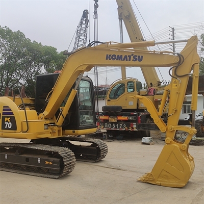 Высокая рабочая эффективность 7 тонн Komatsu PC70 экскаватор 99% 2023 оригинальный Япония для Вас
