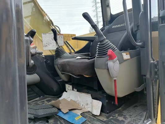 Желтый KOMATSU PC70 экскаватор ползающий 7тонный землеустроительный экскаватор с гидравлическим клапаном