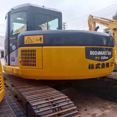 Использованный экскаватор Komatsu PC128US в отличном состоянии Оригинальный цвет для строительства