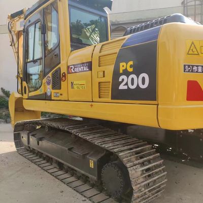 Низкие часы KOMATSU PC200-8 экскаватор Подержанное тяжелое оборудование 20тонный скатерть