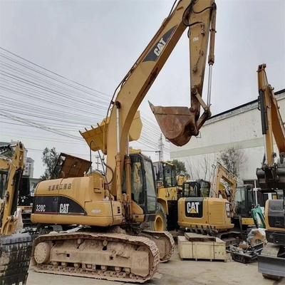 Отличное рабочее состояние использованный экскаватор Caterpillar 320C с оригинальным двигателем CAT