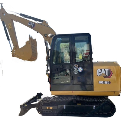 CAT 305.5E2 Экскаватор на Caterpillar 34кВт Использованный экскаватор с ползучей ручкой 0-2000 рабочих часов