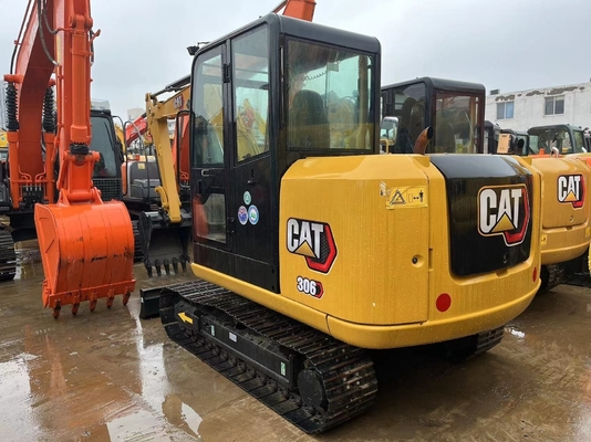 CAT 306E 7тонная подержанная мини-экскаватор с низкой работой и производительностью