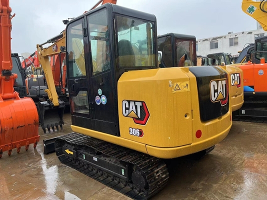 CAT 306E 7тонная подержанная мини-экскаватор с низкой работой и производительностью