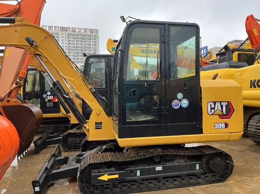 CAT 306E 7тонная подержанная мини-экскаватор с низкой работой и производительностью