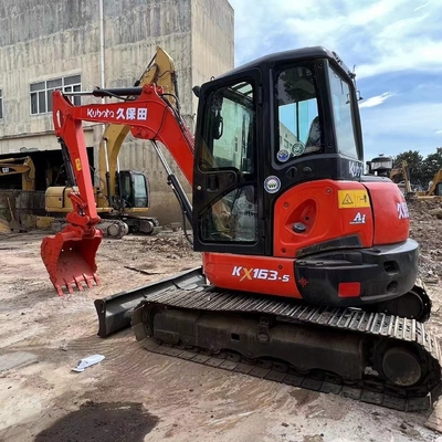Японский оригинальный KUBOTA KX163 мини-экскаватор 6тонный ползучий строительный аппарат на складе