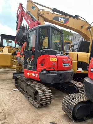 KUBOTA KX163 экскаватор использованный мини 6тонный гидравлический экскаватор японского производства с оригинальным цветом