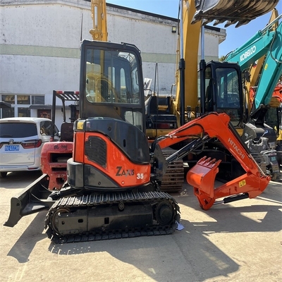 Вместимость ведра 0,15 м3 Хитачи Использованный экскаватор ZX35 Digger в отличном состоянии