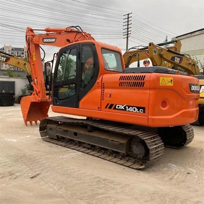 Использованный экскаватор Doosan DX140LC Гидравлический полётный механизм Китайская подержанная машина для копания