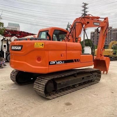 Использованный экскаватор Doosan DX140LC Гидравлический полётный механизм Китайская подержанная машина для копания