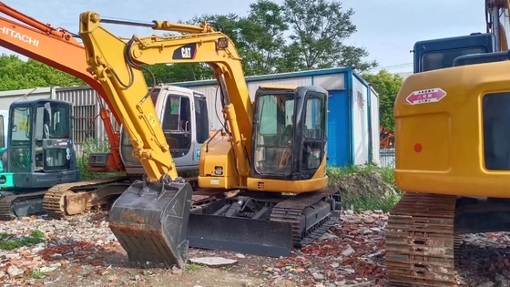 CAT 308C экскаватор Подержанный гидравлический строительный экскаватор для массы машины 8000 кг