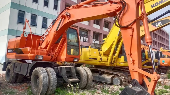 DOOSAN DH150w-7 колесный экскаватор оригинальная краска и 16000 кг на складе для строительства