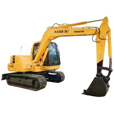 Импортированный из Японии экскаватор Komatsu PC60 с оригинальным двигателем и низким рабочим временем