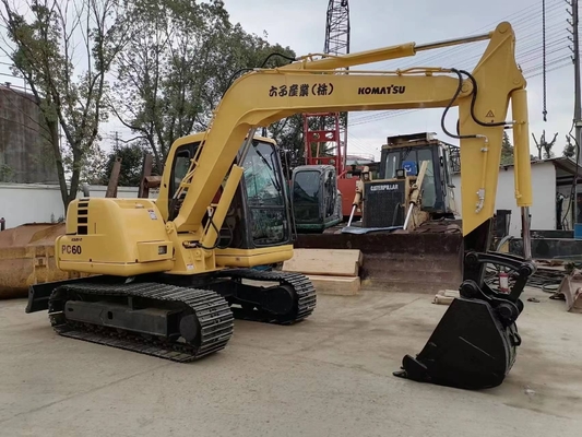 Импортированный из Японии экскаватор Komatsu PC60 с оригинальным двигателем и низким рабочим временем