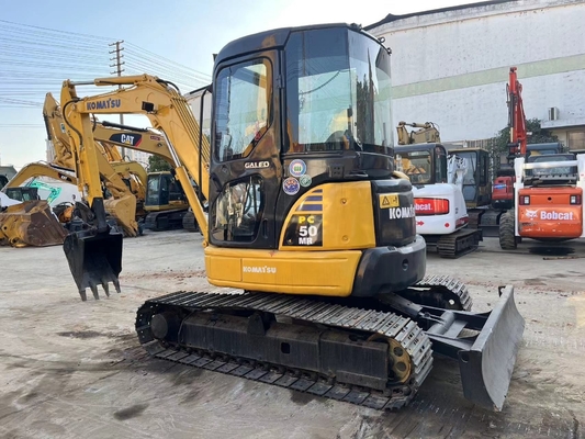 Преимущества Низкое рабочее время Япония Оригинальный копальщик Komatsu PC50 для дорожного строительства