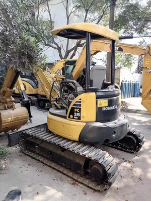 Оригинальный цвет Komatsu Pc35MR Бутик Подержанный экскаватор PC35 в хорошем состоянии