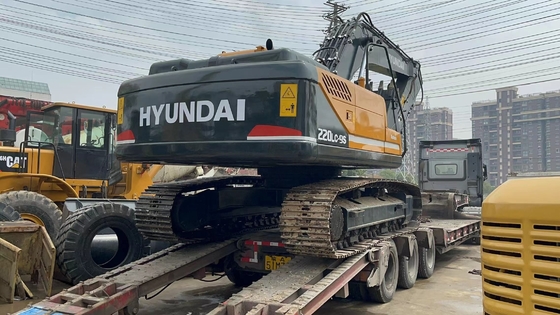 Купить подержанный экскаватор Hyundai 220LC-9S Оригинальная краска 90кВ мощность гидравлический клапан Liyuan