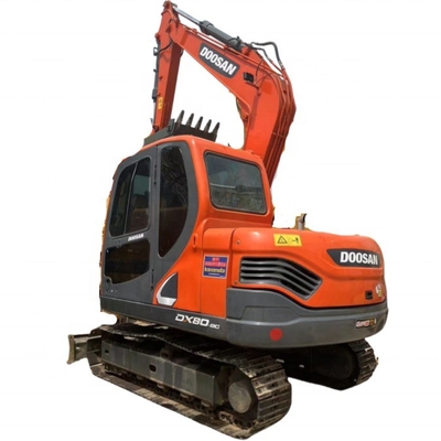 Высокая эксплуатационная эффективность оригинальный двигатель Doosan DX80 Использованный экскаватор Japan Digger