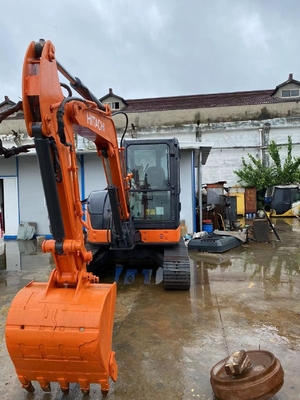 Высокая рабочая эффективность HITACHI ZX55USR мини-экскаватор 5,5 тонны рабочая масса используется