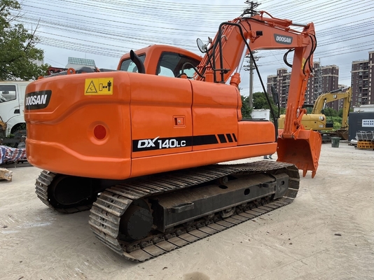 Подержанный гидравлический копальщик 14TON рабочая масса экскаватор Doosan DX140LC