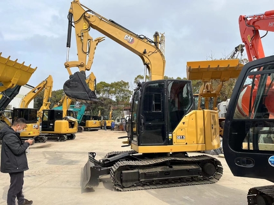 Подержанный мини-экскаватор Caterpillar 307.5 из Японии низкий рабочий день и масса машины 7500 кг
