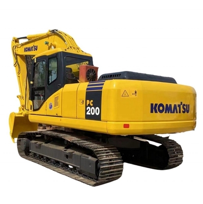 20-тонный экскаватор на Шанхайском заводе Komatsu pc200 экскаватор, используемый с гидравлическим насосом мощностью 105KW