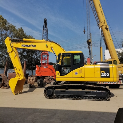 20-тонный экскаватор на Шанхайском заводе Komatsu pc200 экскаватор, используемый с гидравлическим насосом мощностью 105KW