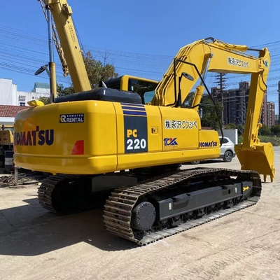 Гидравлический копальщик-крейлер Yellow Komatsu PC220 экскаватор с низким расходом топлива