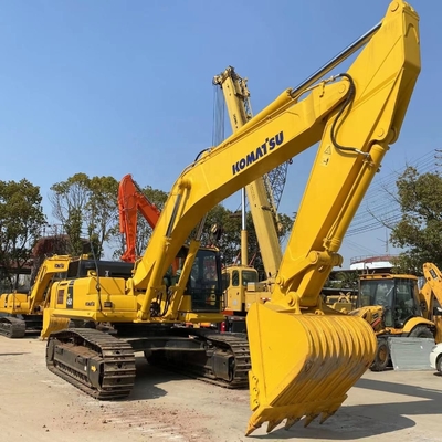Япония импортирует подержанный экскаватор Komatsu PC450 Использованный 45-тонный экскаватор в Шанхайском дворе
