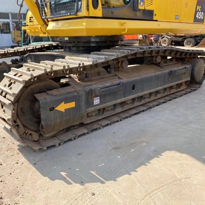 Япония импортирует подержанный экскаватор Komatsu PC450 Использованный 45-тонный экскаватор в Шанхайском дворе