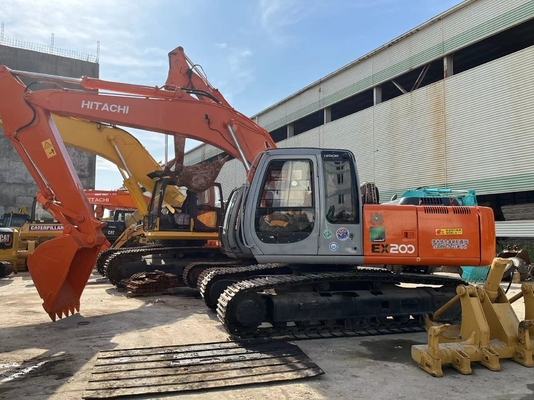 Использованный экскаватор HITACHI EX200 Zaxis 120-6 с двигателем ISUZU и гидравлическим клапаном Vickers