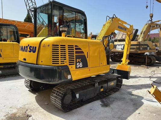 В хорошем состоянии Кроллер мини-экскаватор Komatsu PC56 Оригинальный японский мини-экскаватор 5T
