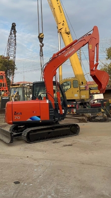 Использованный оригинальный японский экскаватор Hitachi zx70 с двигателем EPA и дизайном Crawler