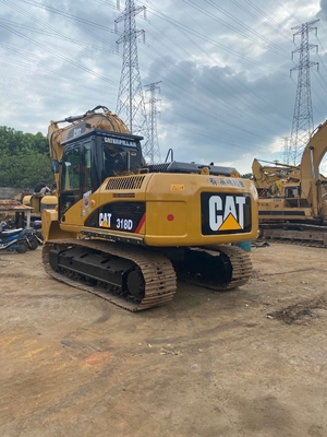 Отличное состояние использованный экскаватор Caterpillar CAT 318D с небольшим рабочим временем 0-2000
