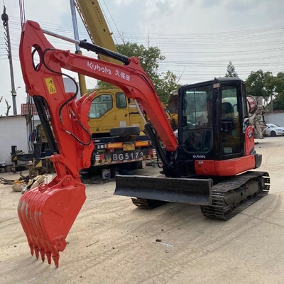 Низкий рабочий час 6тонный экскаватор KUBOTA KX165-5 оригинальный из Японии гидравлический мини-экскаватор