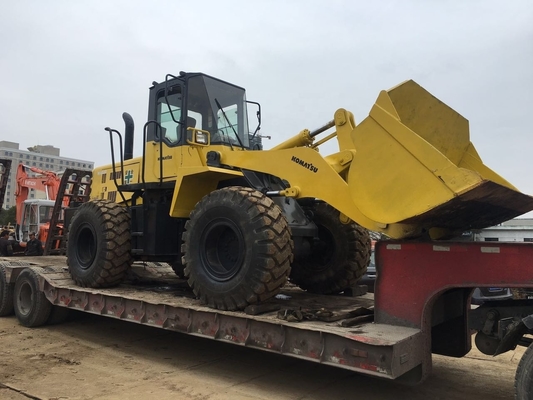 Подержанный 20-тонный колесный погрузчик Komatsu WA320 с оригинальным двигателем и гидравлическим насосом Liyuan