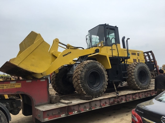Подержанный 20-тонный колесный погрузчик Komatsu WA320 с оригинальным двигателем и гидравлическим насосом Liyuan